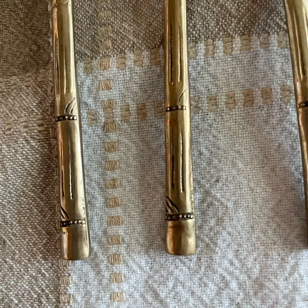 8 Piece Nickel Bronze Appetizer Spoons and Forks
